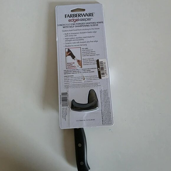 NWT Farberware Professional 5" Forged Santoku Knife w/sharpener - Picture 5 of 5